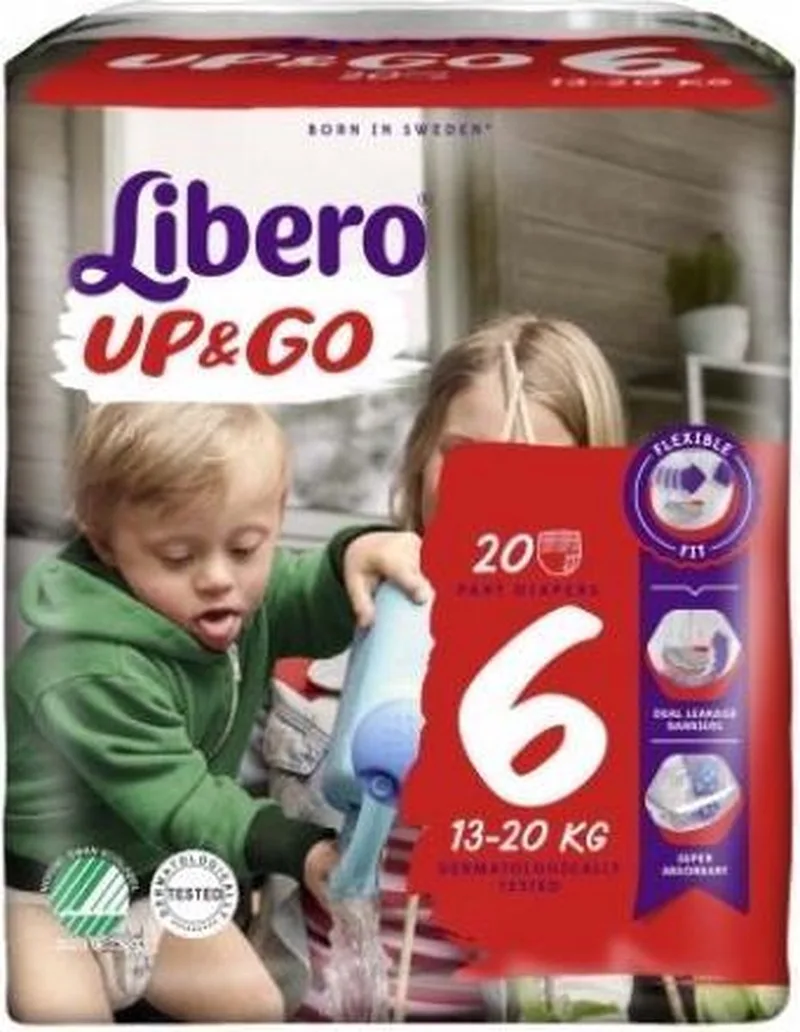 8x LIBERO Broekluiers Up & Go 6 / (13kg - 20 kg) - 18st/pak by Libero – product photo