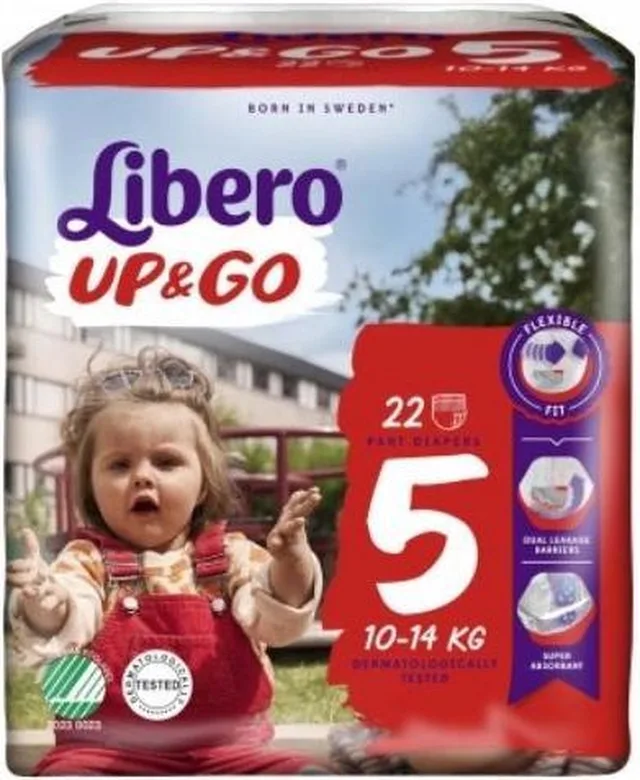 Broekluiers Up & Go 5 (10kg-14kg) - 4x 20st/pak