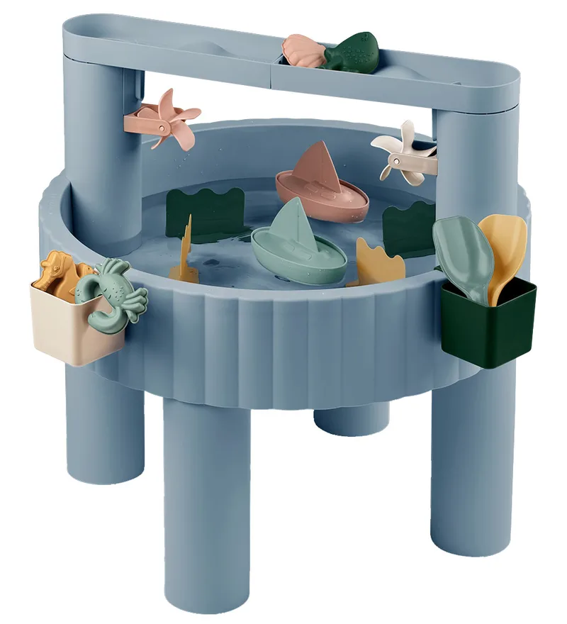 Activiteitentafel - 80 cm - Sepp - Strand Blue/Multi Mix de Liewood – photo produit