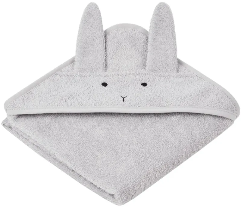 Albert Rabbit Badcape Dumbo Grey fra Liewood i Grå – produktbillede