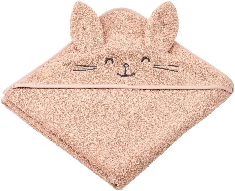 Augusta Rabbit Badcape Pale Tuscany van Liewood in Roze donker – productfoto
