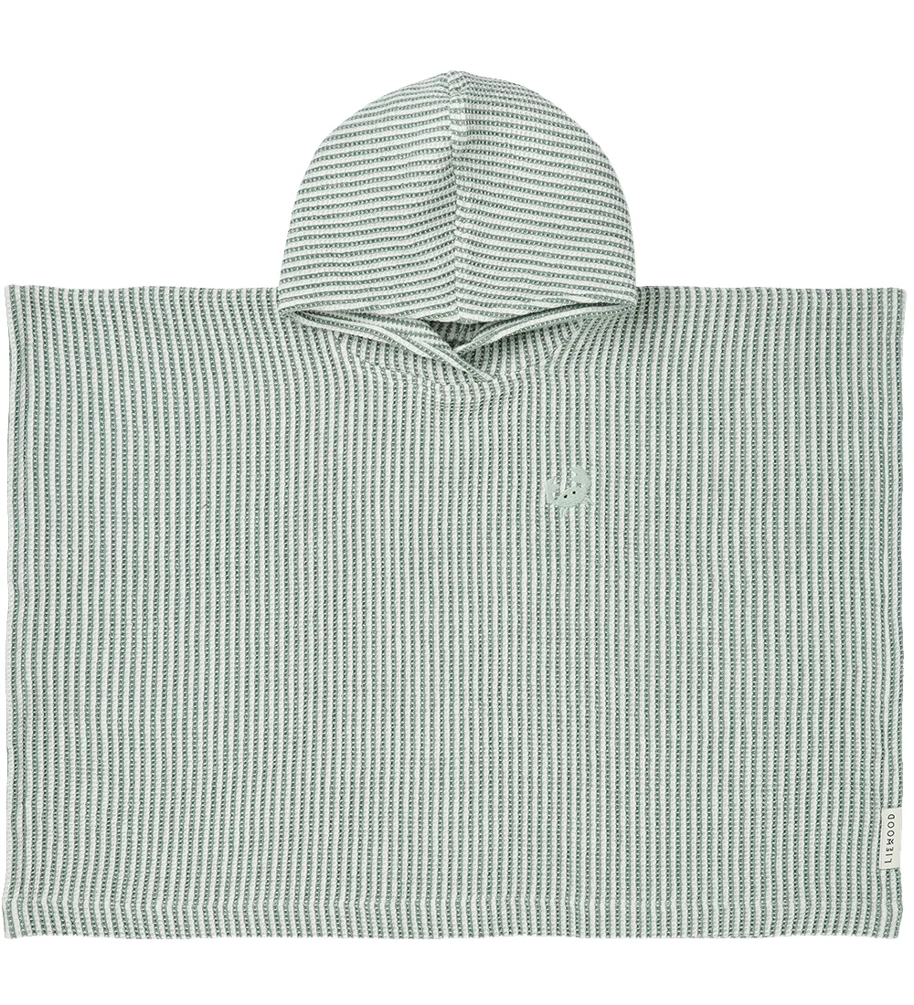 Badponcho - Paco - Pepermunt/Creme De La Creme fra Liewood – produktbillede