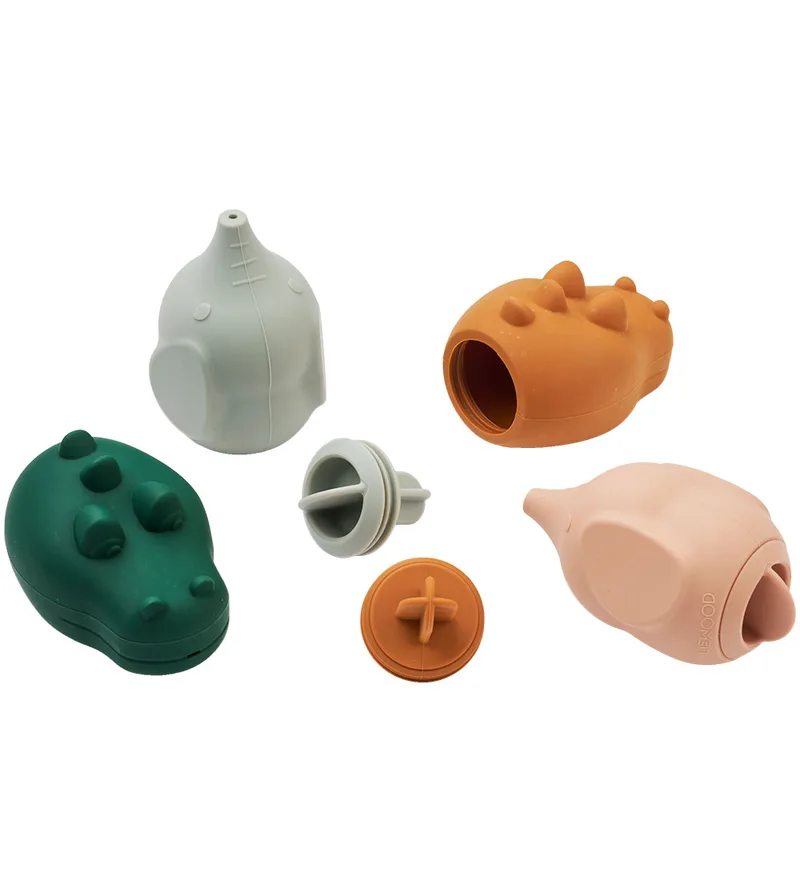 Badspeelgoed - Carolina - 4-pack - Dove Blue Multi Mix van Liewood – productfoto