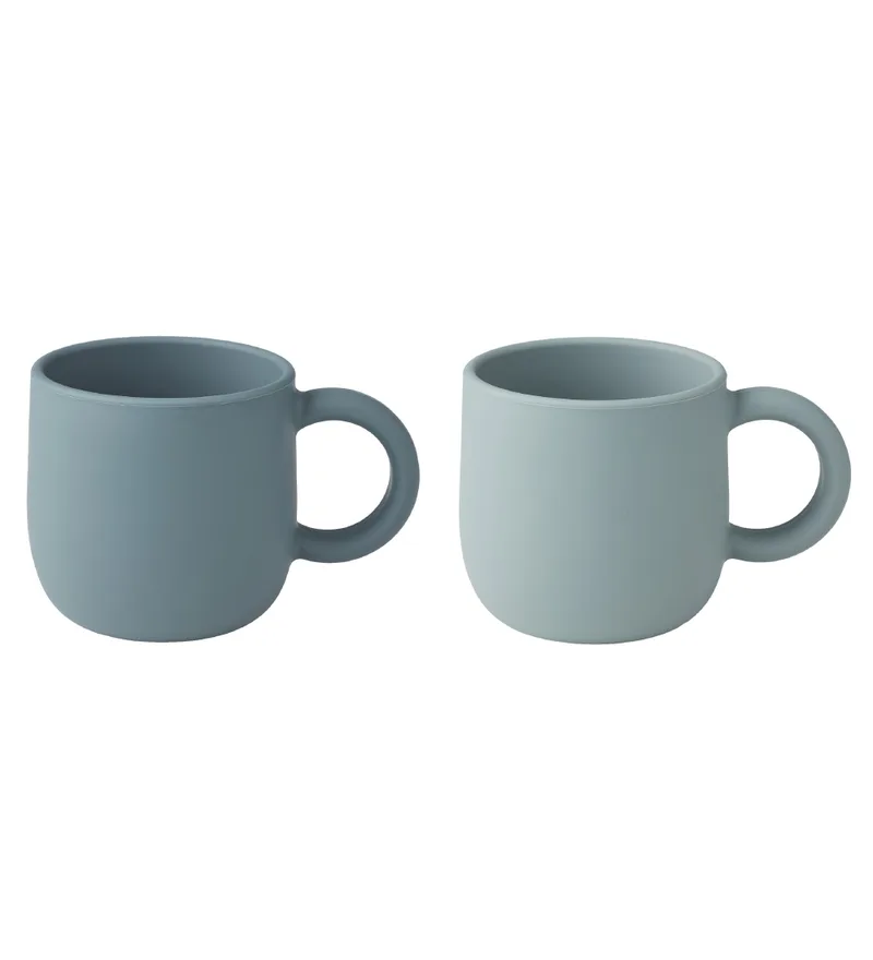 Beker - 2-pack - Silicone - Merce - Blue Mix von Liewood – Produktfoto