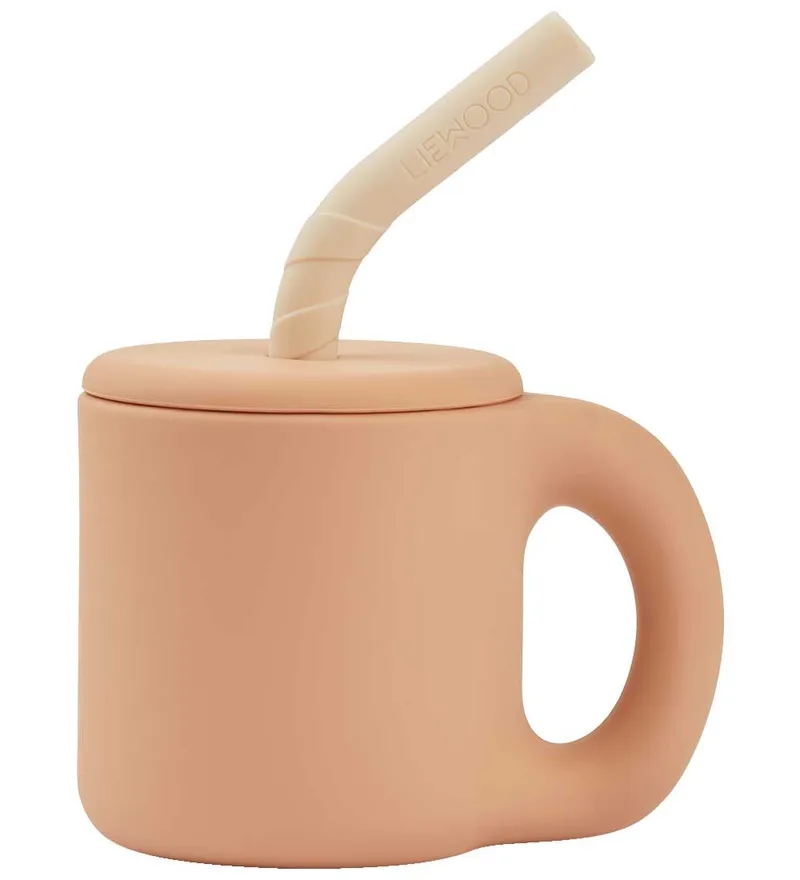Beker m. Rietje - Jenna - Toscane Rose/Apple Blossom by Liewood – product photo