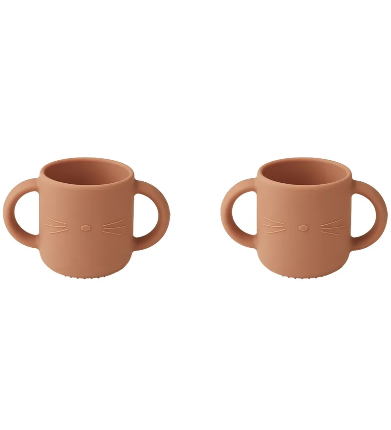 Beker - Silicone - 2-pack - Gene - Toscane Rose von Liewood – Produktfoto