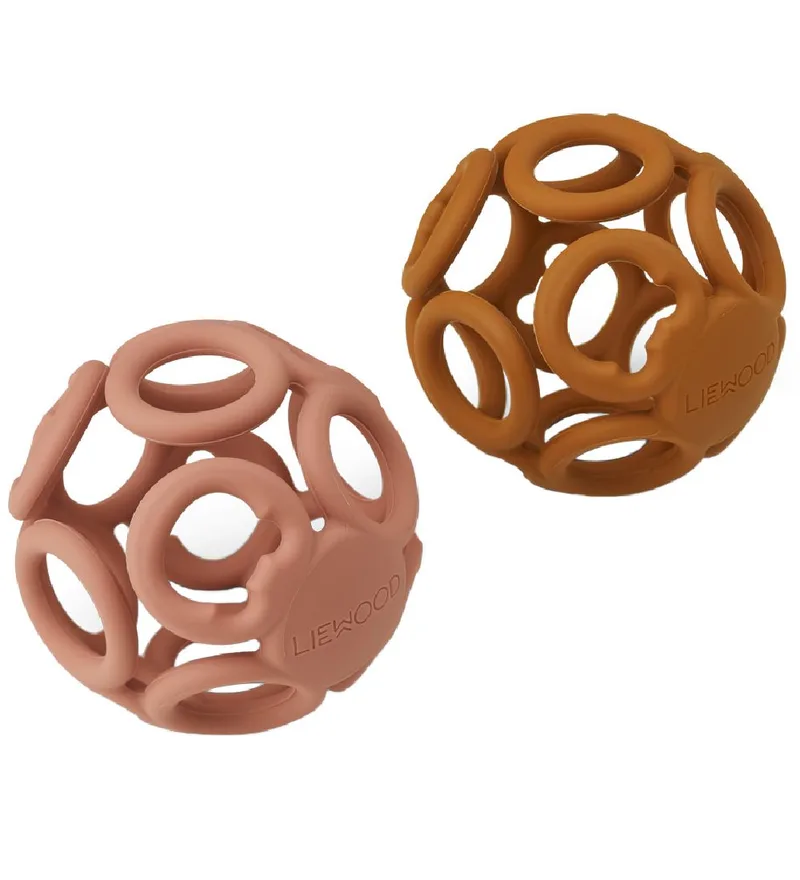 Bijtbal - Jasmijn - Dark Rose/Mustard Mix de Liewood – photo produit