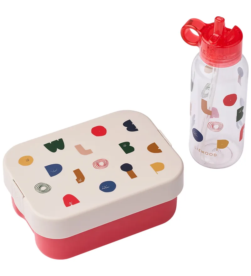 Chelsey bedruckte Lunchbox Set 2-teilig Characters-Sandy von Liewood – Produktfoto