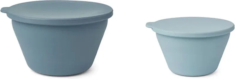 Dale Opvouwbare Kom Set de Liewood en Sea Blue, Whale Blue Mix – photo produit