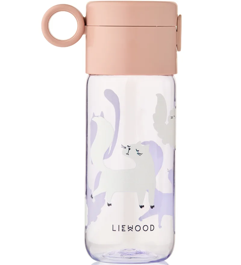 Drinkfles - Clemence - 350 ml - CAT/Warm Lilac van Liewood – productfoto