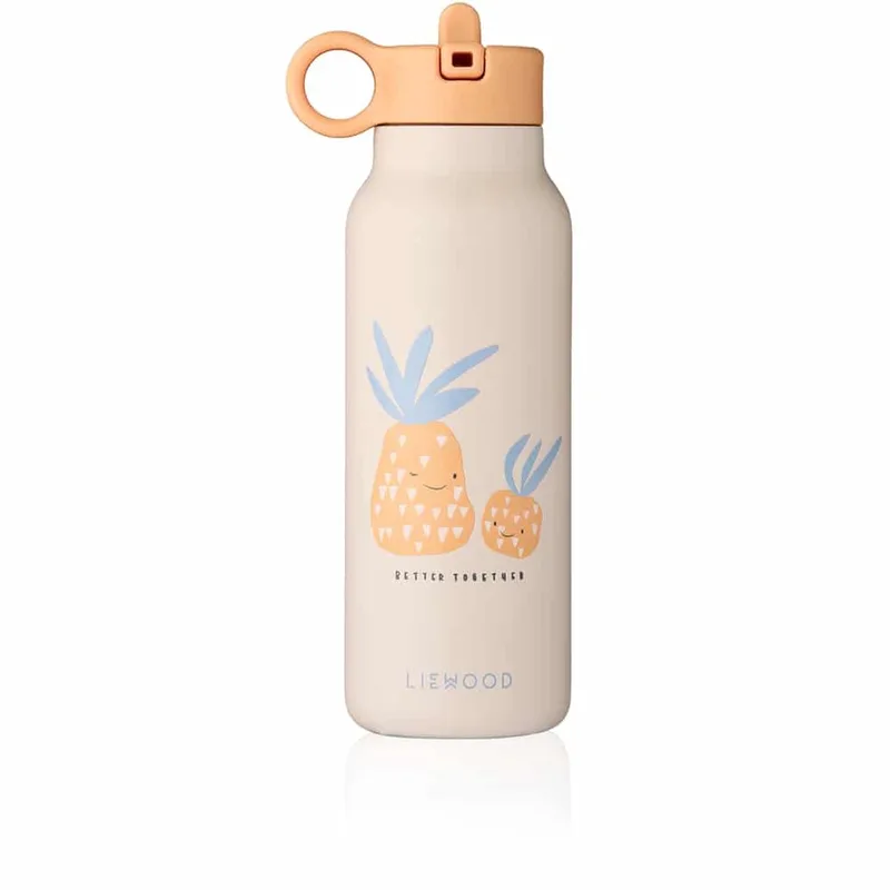 Drinkfles RVS Falk Pineapple Sandy 350ml de Liewood en Print – photo produit