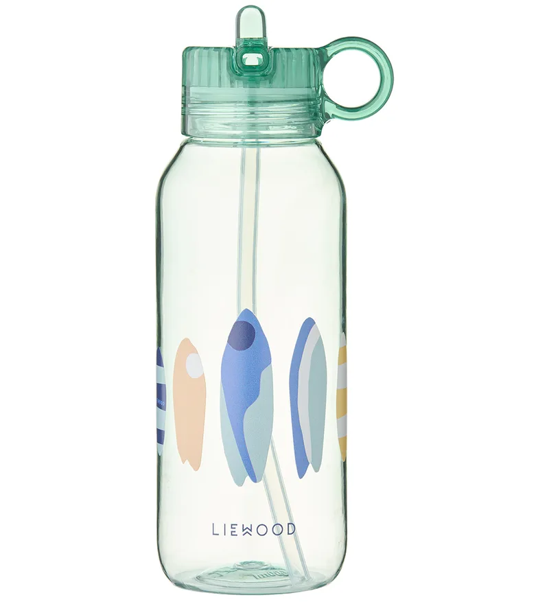 Drinkfles - Yang - 500 ml - Borden/Light Pepermunt de Liewood – photo produit