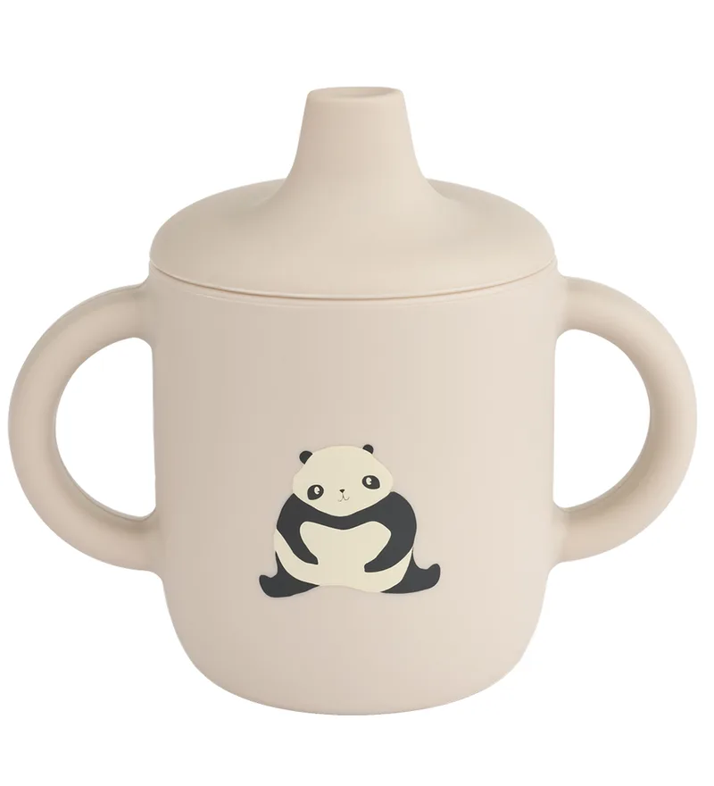 Drinkoefenbeker -Neil Sippy Cup - Silicone - Panda/Sandy van Liewood – productfoto