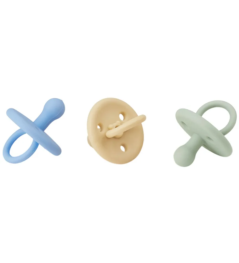 Fopspenen - Silicone - 3-pack - Paula - Sky Blue Mix van Liewood – productfoto