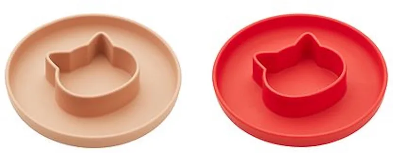 Gordon Bord 2-pack | Cat Apple / Tuscany Rose Mix van Liewood in Diverse kleuren – productfoto