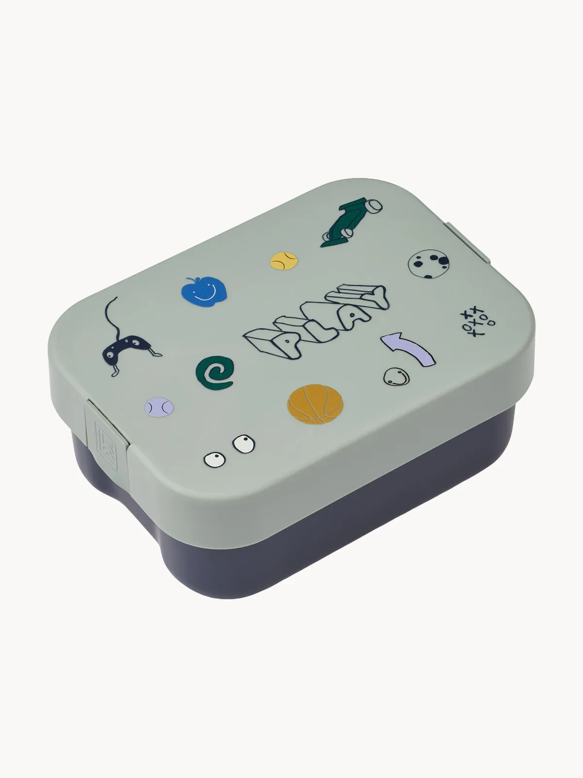 Kinderlunchbox Kamil met bestek van Liewood – productfoto