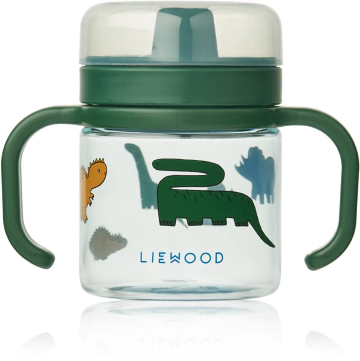 Kylo Tritan Sippy Cup 280ml Dinosaurs / Mist van Liewood in Tan – productfoto