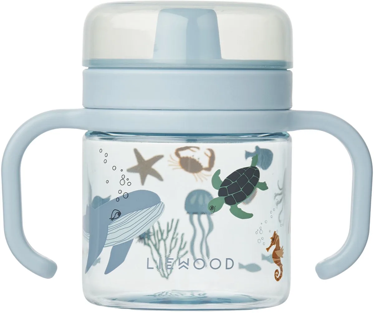 Kylo Tritan Sippy Cup - Sea Creature / Sandy - 280 ml de Liewood en Beige – photo produit