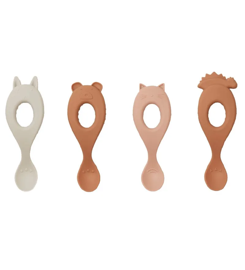 Cuillère Livia Lot de 4 Rose mix de Liewood – photo produit