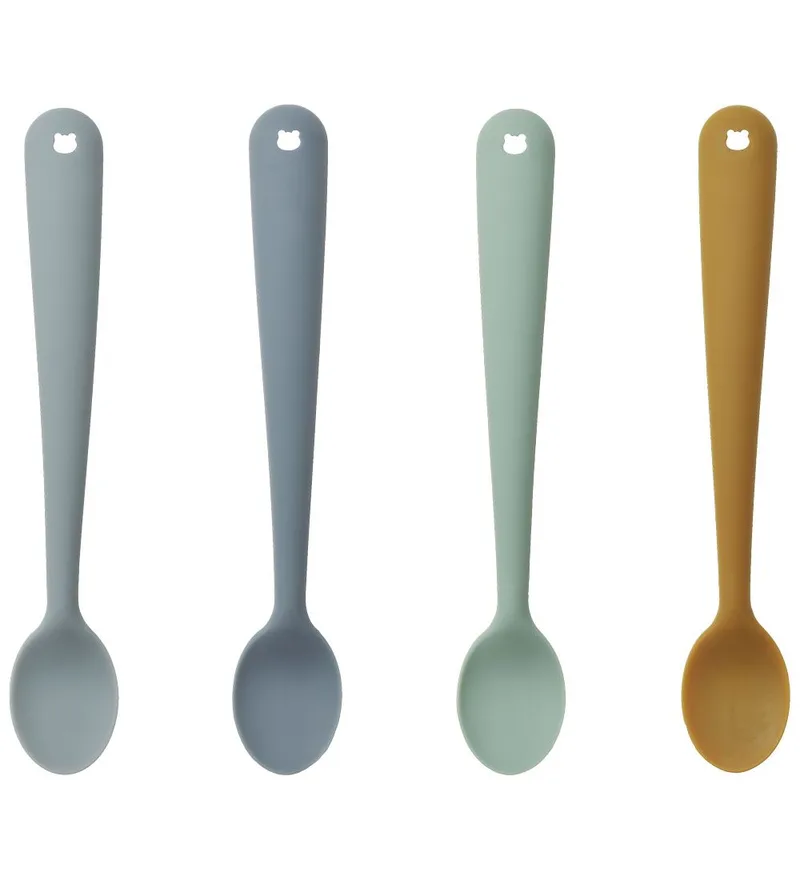 Lepels - Riet - 4-pack - Silicone - Blue Multi Mix von Liewood – Produktfoto