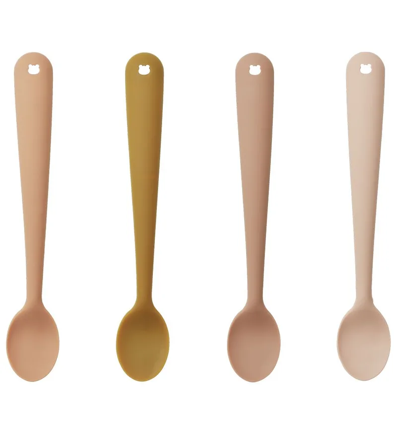 Lepels - Riet - 4-pack - Silicone - Toscane Rose Multi M de Liewood – photo produit