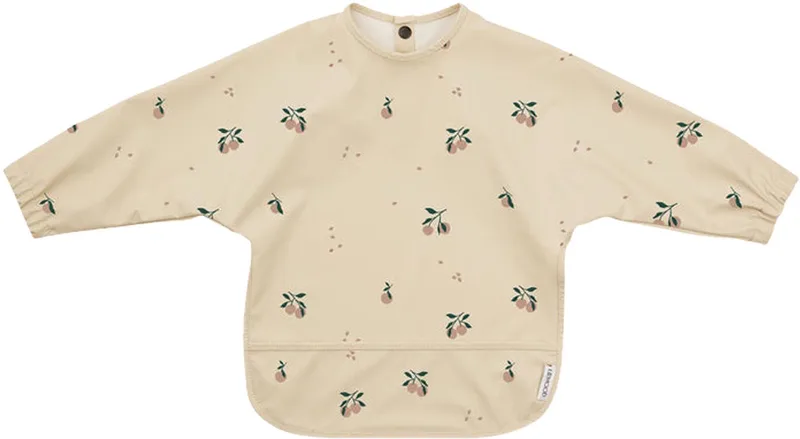 Merle slabbetje met mouwen Peach/sea shell mix de Liewood en Wit off white – photo produit