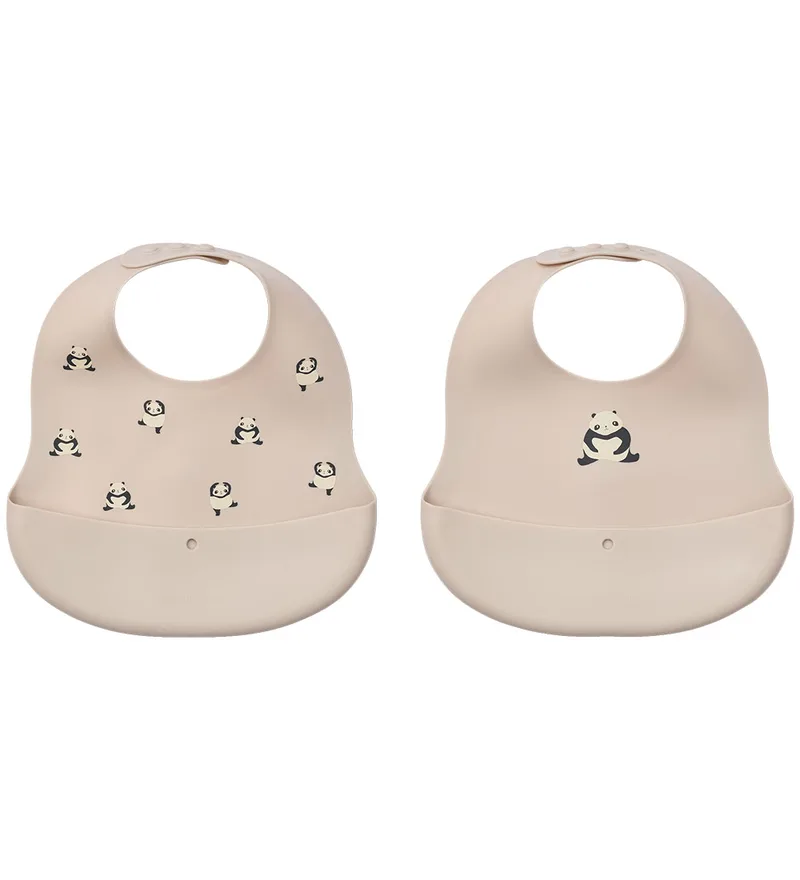 Slabbetjes - 2-pack - Sintel - Panda/Sandy fra Liewood – produktbillede