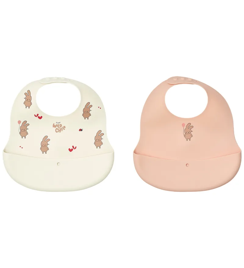 Slabbetjes - Silicone - 2-pack - Sintel - Wild Child/Ros de Liewood – photo produit