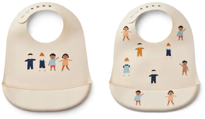 Tilda Siliconen Slab 2 Pack | Kids / Sandy* van Liewood in [#f5f5dc] – productfoto