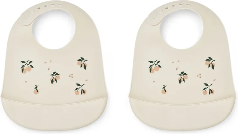 Tilda Siliconen Slab 2 Pack | Peach / Sea Shell Mix van Liewood in Beige, Roze – productfoto