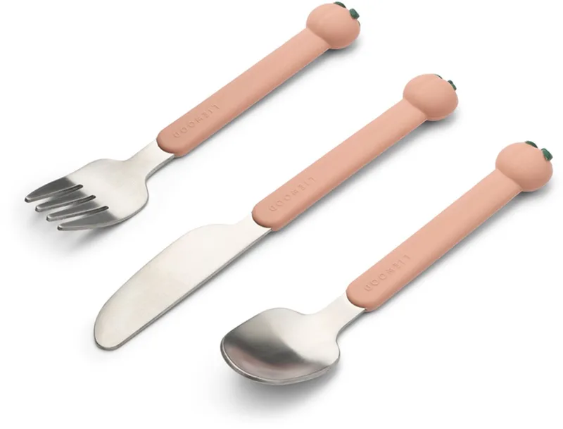 Tove Peach Cutlery Set Peach / Pale tuscany multi mix - Bestekset de Liewood en Rose – photo produit