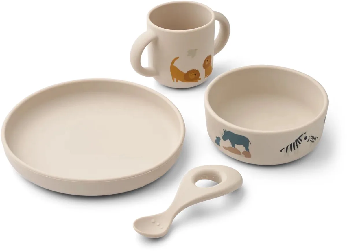 Vivi Serviesset All Together / Sandy | 4-delig de Liewood en Beige – photo produit