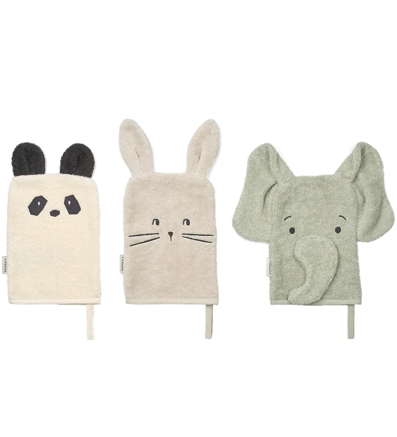 Washanden - Sylvester - 3-pack - Dove Blue Mix de Liewood – photo produit