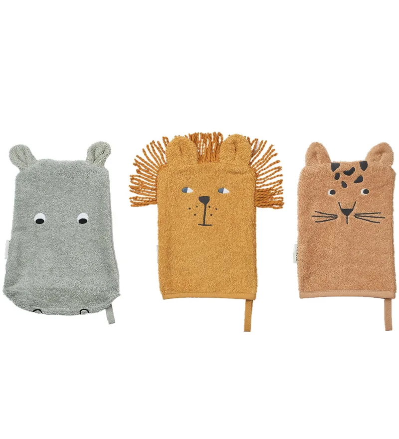 Washanden - Sylvester - 3-pack - Safari Mix by Liewood – product photo