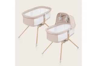 Baby-Reisebett MALIN EVO, 0 bis 9 kg - Matratze - nur 7 kg von Lionelo in Beige – Produktfoto 2 von 5