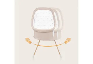 Baby-Reisebett MALIN EVO, 0 bis 9 kg - Matratze - nur 7 kg von Lionelo in Beige – Produktfoto 4 von 5