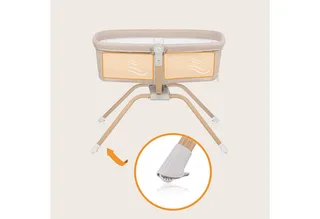 Baby-Reisebett MALIN EVO, 0 bis 9 kg - Matratze - nur 7 kg von Lionelo in Beige – Produktfoto 5 von 5