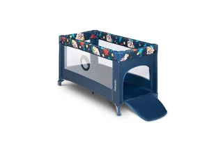 Baby-Reisebett Stefi, 120x60 cm Tragetasche Klappbaren Seiteneingang von Lionelo in Blau – Produktfoto 4 von 5