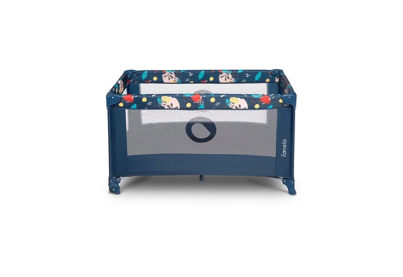 Baby-Reisebett Stefi, 120x60 cm Tragetasche Klappbaren Seiteneingang von Lionelo in Blau – Produktfoto 5 von 5