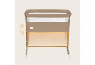 Baby-Reisebett THOMI PLUS, 5-in-1-Bett/Sofa/7 Verstellstufen/2 Rollen von Lionelo in Beige – Produktfoto 5 von 5