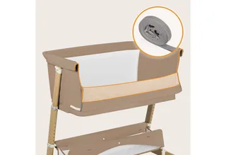 Baby-Reisebett THOMI PLUS, 5-in-1-Bett/Sofa/7 Verstellstufen/2 Rollen von Lionelo in Beige – Produktfoto 3 von 5