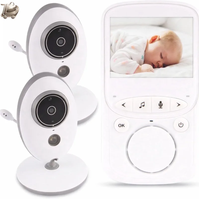 Babyfoon met camera — 2-weg communicatie — Nachtzicht & VOX-modus — Bereikalarm & voedingsherinnering — Met slaapliedjes by Lionelo in Wit – product photo