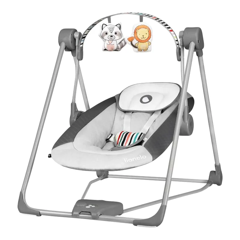 Babyschaukel Otto by Lionelo in Grey, 77 × 54 × 69 mm – product photo 1 of 3