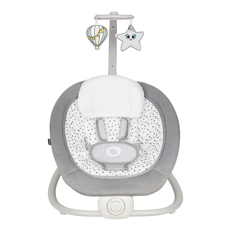Babyschaukel Pascal by Lionelo in Grey, 49 × 80 × 83 mm – product photo 1 of 3