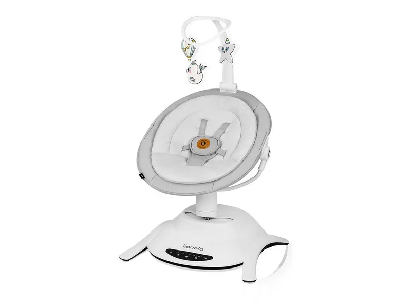 Babywippe Bella und Bella Set, 360' drehbarer Sitz, 12 beruhigende Melodien mit Lautstärkeregelung by Lionelo in Grau – product photo