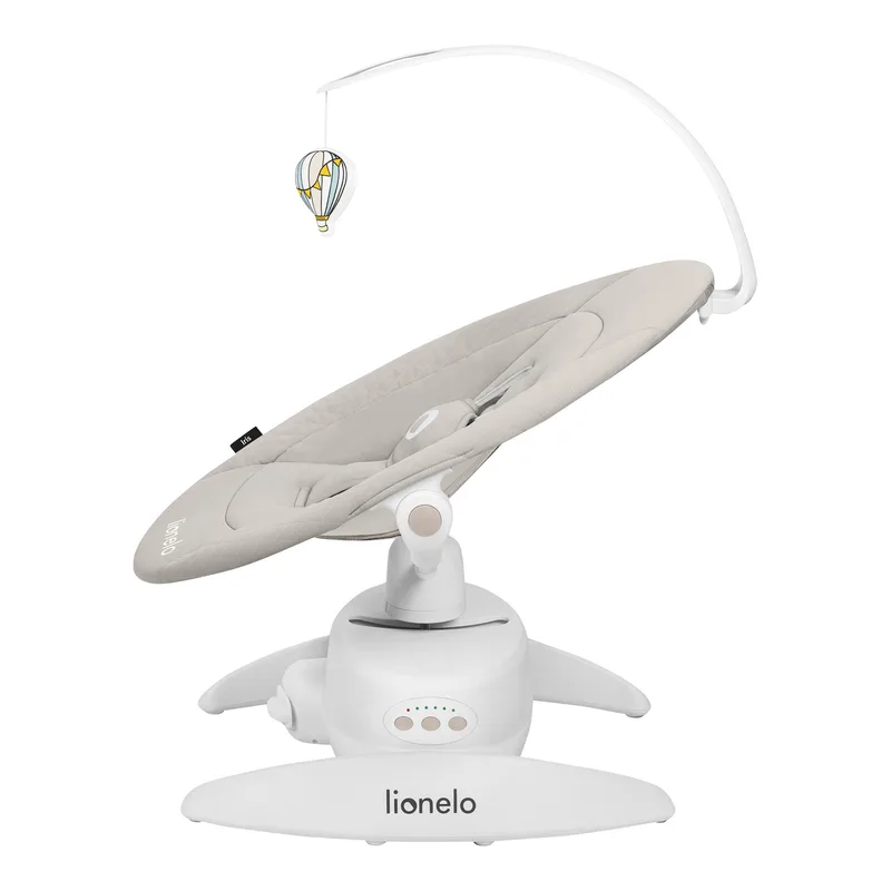 Babywippe IRIS, 360 Grad/ ab Geburt/12 Wiegenlieder/leicht und leise by Lionelo in Beige – product photo 2 of 3