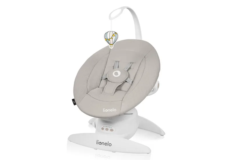Babywippe IRIS, 360 Grad/ ab Geburt/12 Wiegenlieder/leicht und leise de Lionelo en Beige – photo produit