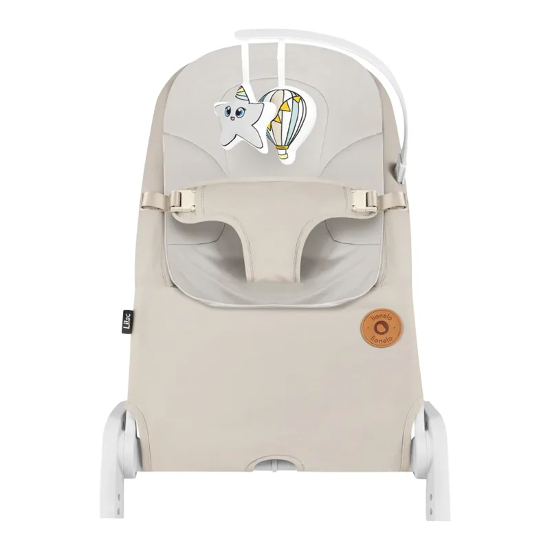 Babywippe Lilac by Lionelo in Beige, 69,5 × 46 × 51 mm – product photo 1 of 3
