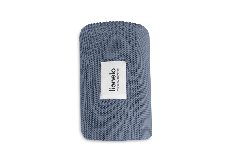 Bamboo Blanket - Deluxe Baby Deken - Hypoallergeen - Antibacterieel - Antischimmel - 100% Bamboe Katoen - Thermoregulerend - Zacht & Ademend - Duurzaam - Wasbaar - Vanaf Geboorte - 100×75 cm von Lionelo in Blau – Produktfoto 3 von 5