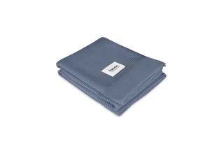 Bamboo Blanket - Deluxe Baby Deken - Hypoallergeen - Antibacterieel - Antischimmel - 100% Bamboe Katoen - Thermoregulerend - Zacht & Ademend - Duurzaam - Wasbaar - Vanaf Geboorte - 100×75 cm von Lionelo in Blau – Produktfoto 2 von 5